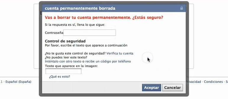 Cómo eliminar un perfil de Facebook