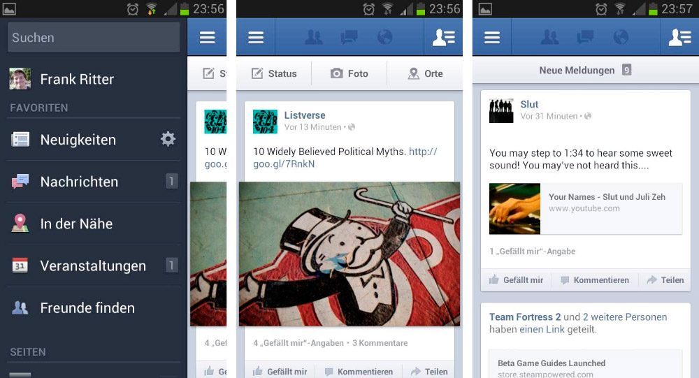 Facebook para Android