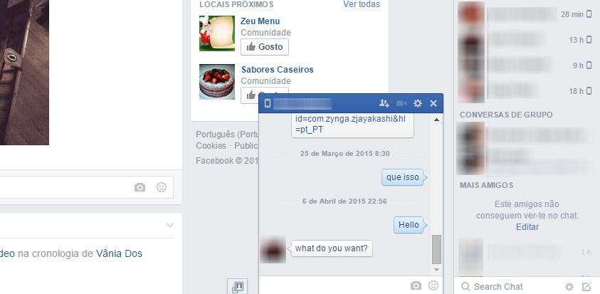 Usar el chat en Facebook