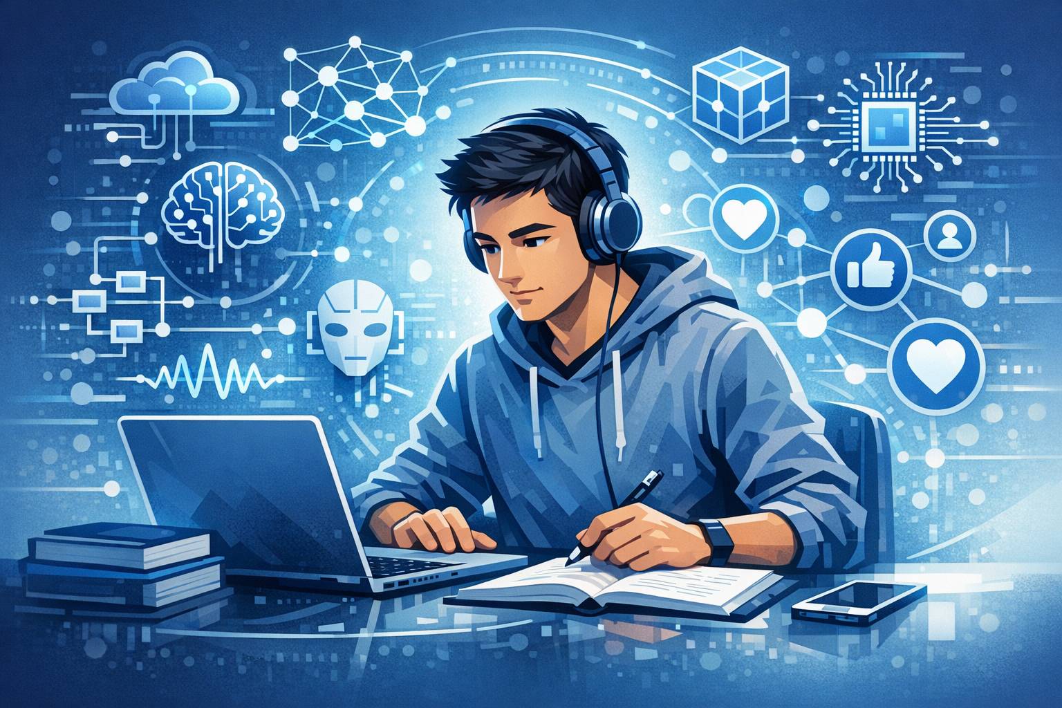 Impacto de la inteligencia artificial en cómo aprendemos online (y qué papel juega Facebook)